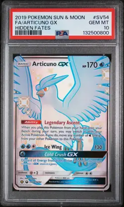 Pokemon Articuno GX SV54/SV94 Hidden Fates 2019 Englisch PSA 10 - Image 1