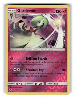 Gardevoir 141/214 Holo Rare Lost Thunder Pokemon Reverse Holo Near Mint - Image 1