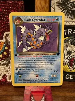 Pokemon 2000 1st Edition Team Rocket - Dark Gyrados - Rare - 25/82 Gradable - Image 1