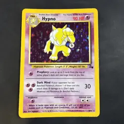 Pokemon EN Fossil Set Hypno 8/62 LP - Image 1