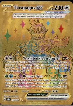 Pokemon 180/131 - Terapagos ex - Secret Rare - Prismatische Entwicklungen - Image 1