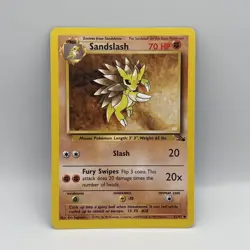 Sandslash 41/62 fossil pokemon card - Image 1