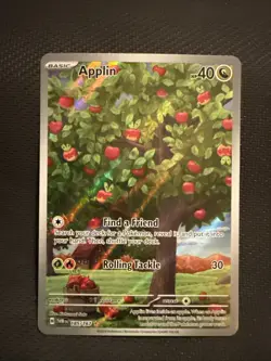 Applin 185/167 Sv06: Twilight Masquerade Holo Pokemon Card - Image 1