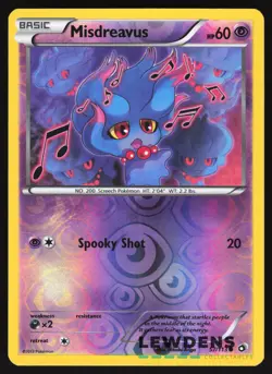 Misdreavus - 57/113 - Common Reverse Holo - Legendary Treasures - Pokemon Card 1 - Image 1