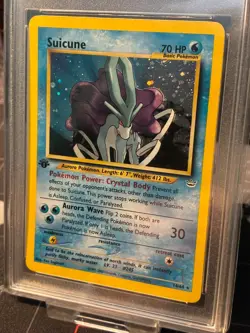 Pokemon Card Suicune Neo Revelation 1st Edition Holo Rare #14 MGC 7 NEAR MINT - Image 2