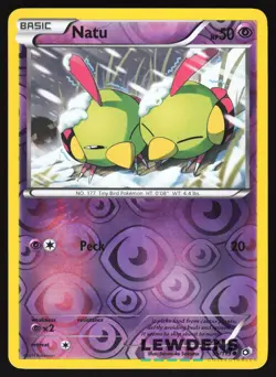 Natu - 55/113 - Common Reverse Holo - Legendary Treasures - Pokemon Card - Image 1