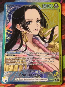 Boa Hancock Alt Art OP14-041 L The Azure Sea's Seven ONE PIECE Card English NM - Image 1