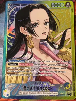 Boa Hancock Alt Art OP14-041 L The Azure Sea's Seven ONE PIECE Card English NM - Image 2