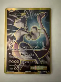 Pokemon Mewtwo EX 103/108 Ultra Rare Full Art Card Evolutions XY Lightly Played - Image 1