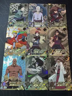 Naruto Shippuden Naruto Character Collectible TCG 9 x Kayou Licensed Cards UR - Image 1
