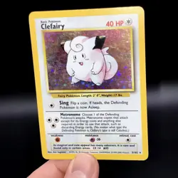 Clefairy - 4th Print Base Set 5/102 - WoTC Holo Rare Pokemon Card 1999-2000 - Image 3