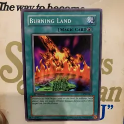 Yugioh! Card TCG Burning Land PSV-061 Common VINTAGE 1st Edition VLP/NM - Image 1