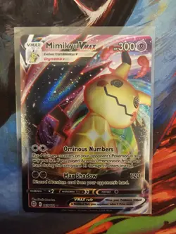 Pokemon Mimikyu VMAX Holo Ultra Rare TCG Card Brilliant Stars 069/172 - Image 1