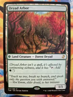 Dryad Arbor Magic The Gathering Card, Time Spiral Remastered, 277/289 - Image 1
