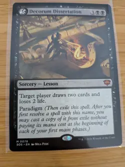 MTG Decorum Dissertation 0078 Secrets of Strixhaven M/NM Free UK P&P - Image 1