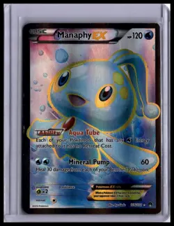 2016 Pokemon XY - BREAKpoint Manaphy EX (Full Art) #116/122 - Image 1