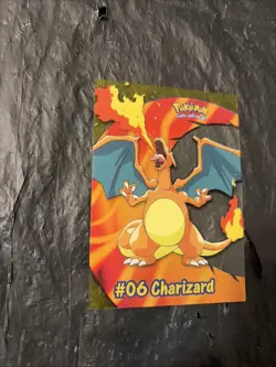 Pokemon Charizard 2000 Topps Blue Label TV Ed. PC3 Clear See-Through Near Mint - Image 3
