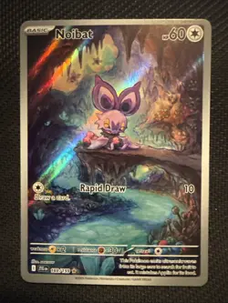 Pokemon Noibat 169/159 Journey Together NM Illustration Rare Full Art - Image 1
