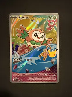 Pokemon Me: Mega Evolution Promo Rowlet 043 Basic Holo English - Image 1