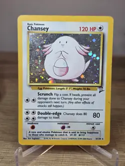 Pokemon Chansey 3/130 Base Set 2 Holo Rare WOTC Vintage - Image 5