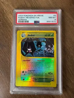 Pokemon Crobat | Iksbat Reverse-Holo german 6/144 Skyridge PSA 8 - Image 3
