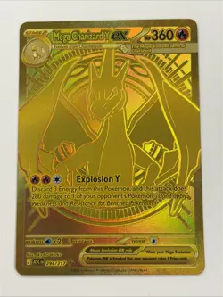 Mega Charizard Y EX 294/217 Gold Hyper Rare, Ascended Heroes, Pokemon - Image 1