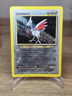 SKARMORY 13/111 HOLO RARE NEO GENESIS POKEMON UNLIMITED HOLO - Image 1