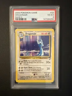 2000 POKEMON GAME BASE 2 #22 DRAGONAIR BASE SET II PSA 4 VG-EX - Image 1