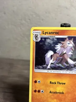 Pokemon TCG Lycanroc Burning Shadows 76/147 Holo Rare-Fast Ship-LP!! - Image 2