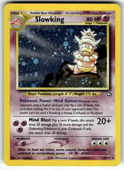 Slowking 14/111 Holo Rare Neo Genesis Pokemon Lightly Played - Image 1