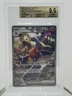 BGS 9.5 Cynthia's Garchomp ex SIR #232 2025 Pokemon Destined Rivals - Image 1