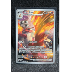 Pokemon SV10 Destined Rivals Blaziken 192/182 Illustration Rare Holo Full Art - Image 1
