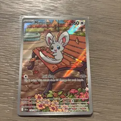 Pokemon Minccino Holo Sv: Black Bolt 152/086 Illustration Rare - Image 1