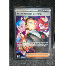 Pokemon Team Rocket's Giovanni Sv10 Destined Rivals 238/182 Full Art Holo Rare … - Image 1