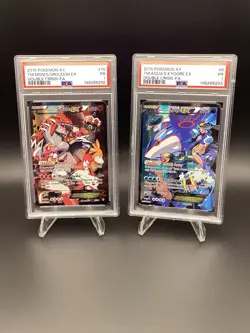 Pokemon Kyogre and Groudon EX Double Crisis Sequential Set PSA 1 - Image 1
