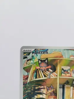Pokemon TCG Litten 167/162 IR Full Art Temporal Forces SV NM - Image 2