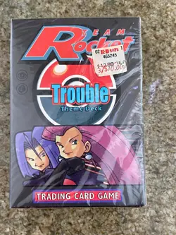 NEW Pokemon Team Rocket Trouble Theme Deck WOTC Factory Sealed Wizards WOC06178 - Image 1