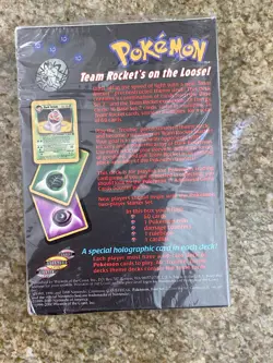 NEW Pokemon Team Rocket Trouble Theme Deck WOTC Factory Sealed Wizards WOC06178 - Image 2