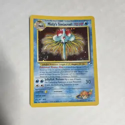 Misty's Tentacruel 10/132 Gym Heroes Holo Rare 70 HP Unlimited English 2000 WotC - Image 2