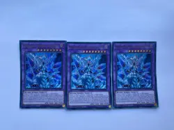 Yu Gi Oh - 3x CH01-EN042 Mirrorjade the Iceblade Dragon - Ultra Rare - Image 1