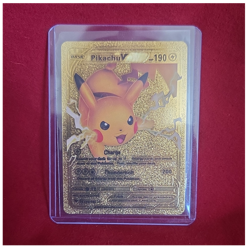 Pokemon Pikachu V Ultra Rare Full Art Metal Holo Card 043/185 190 HP - Image 1
