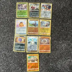 Job Lot Pokemon Cards Holo 10 Cards Mint Condition - Image 1