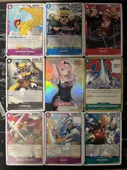 Rare Sexy Anime Waifu Card and 8 One Piece Cards - Image 1