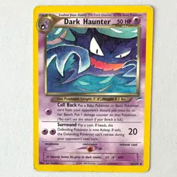 Dark Haunter 36/105 - Neo Destiny Pokemon Card - Vintage 50 MP 1999-2000 WOTC - Image 1