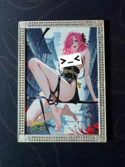 Goddess Black Strip Reiju Premium Metal Card Waifu Doujin One Piece Character - Image 1