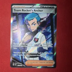 Pokemon TCG-Team Rockets Archer 223/182 Full Art Ultra Rare Destined Rivals - Image 1