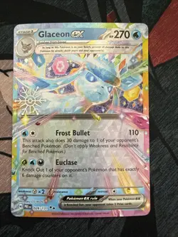 Glaceon EX 026/131 - Pokemon Prismatic Evolutions - English - NM - Image 1