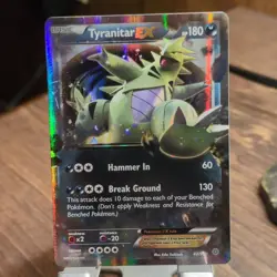 Pokemon Tyranitar EX EX Holo Rare 42/98 Basic HP180 2015 English - Image 1