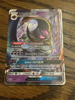 Pokemon Lunala GX SM17 Black Star Promo Ultra Rare Holo - LP - Image 1