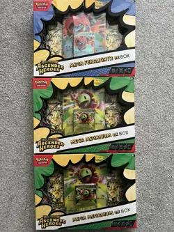 Pokemon TCG Ascended Heroes 3x Mega Ex Boxes - Image 1
